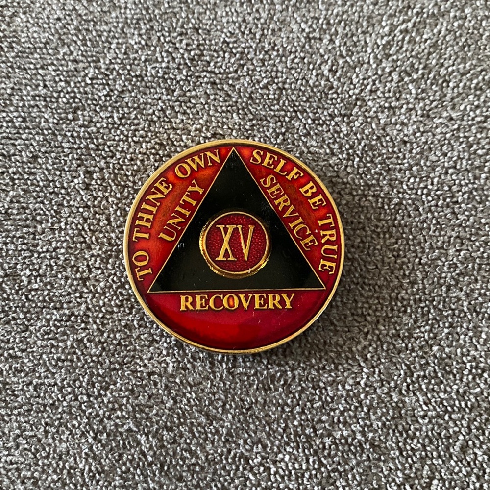 AA 15 year medallion/chip